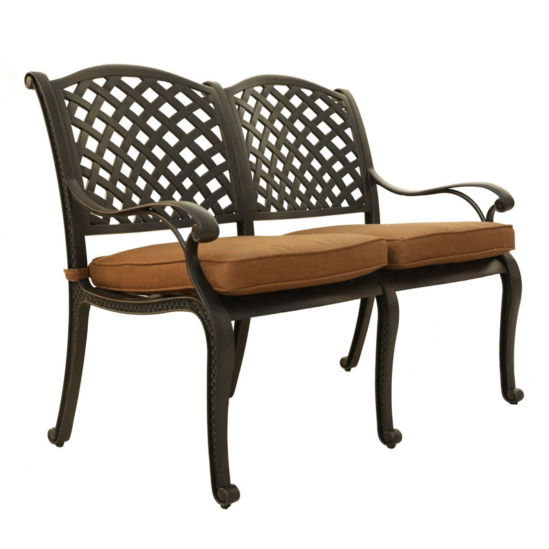 Alcott Hill® Rahway Metal Outdoor Bench Wayfair